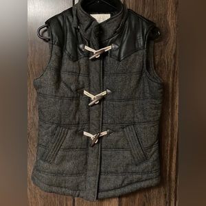 Ci Sono Gray Puffer Vest Women’s Large Pre-Owned